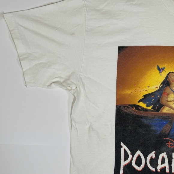 Vintage 90s Walt Disney Pocahontas Promo Single Stitch T-Shirt Size XL USA 1990s - Picture 5 of 16